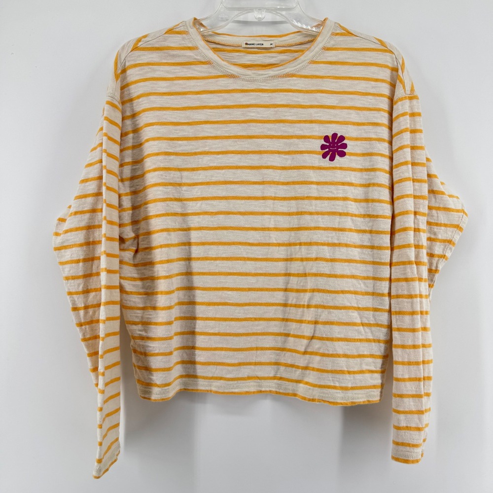 Marine Layer Long Sleeve T Shirt Size M - Picture 2 of 8